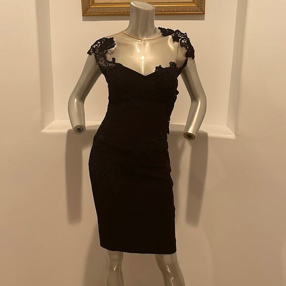 Ermanno Scervino Dresses & Skirts - ERMANNO SCERVINO Black Lace Corset Dress Size IT 42 US 6 Cocktail Party Designer